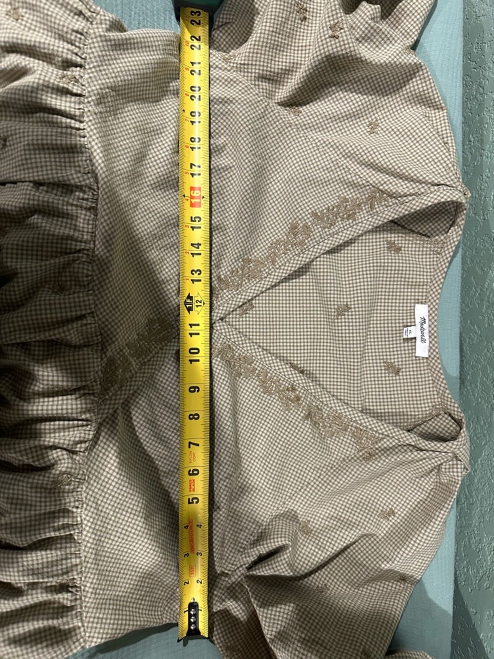 Madewell Olive Green Midi Dress with Embroidered Detail - Picture 8 of 11